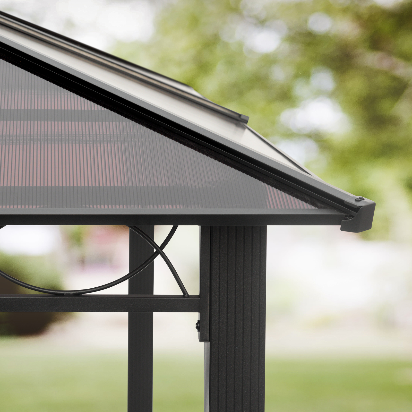 Hliníkový zahradní altán 3x3 m luxusní altán pevná střecha party stan altán