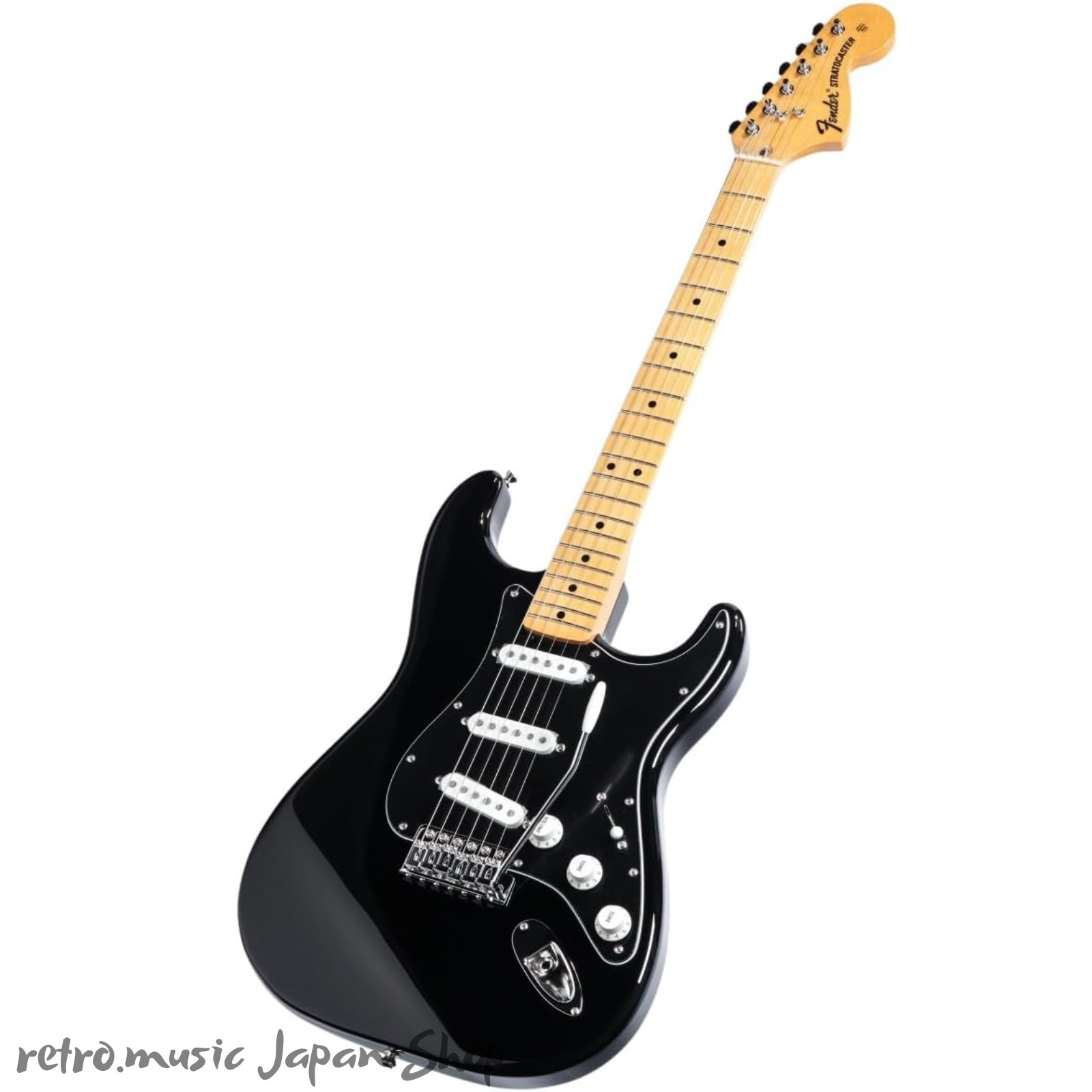 Fender FSR Made in Japan Traditional 70s Stratocaster – Black (včetně pouzdra)