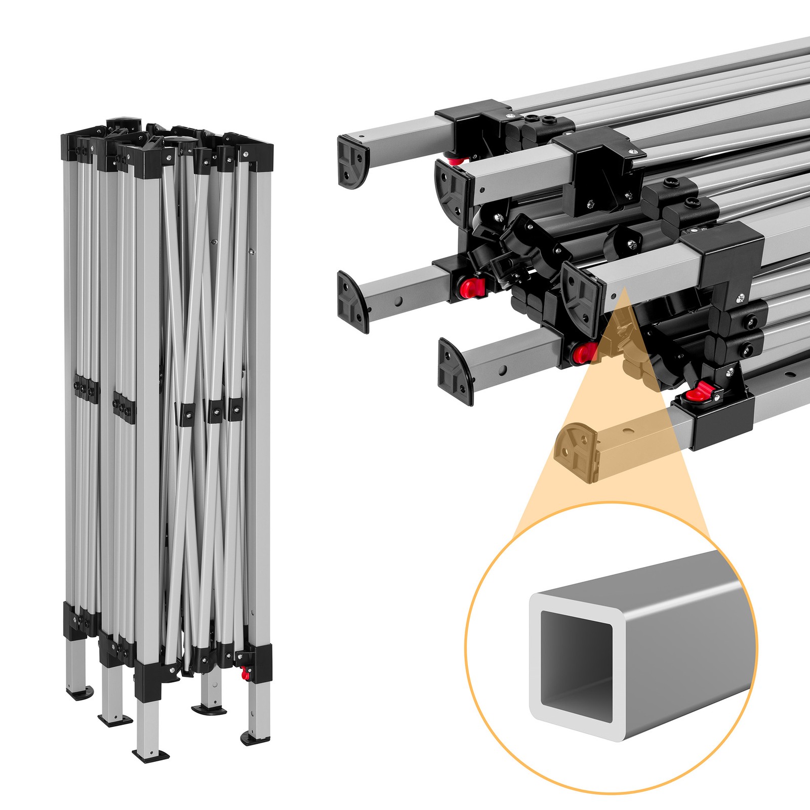 Party stan 3x6m altán s boční stěnou skládací altán zahradní stan slavnostní stan Zelsius