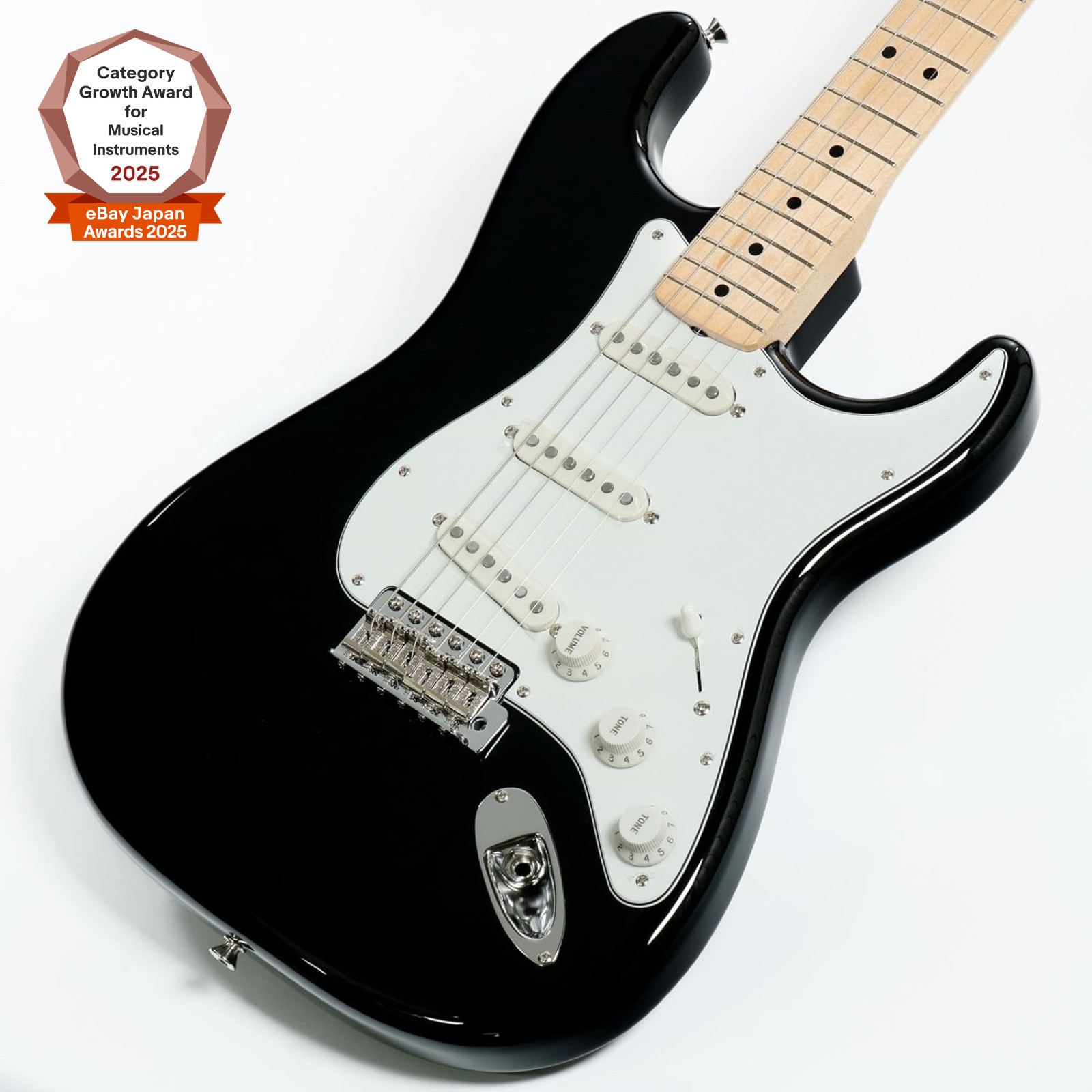 Fender Made in Japan FSR Traditional Late 60s Stratocaster Maple – Black (včetně pouzdra)