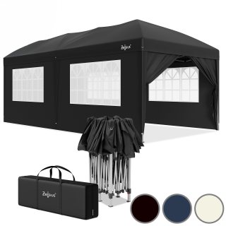 Party stan 3x6m altán s boční stěnou skládací altán zahradní stan slavnostní stan Zelsius