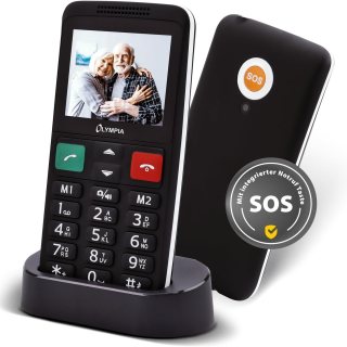 Komfortní mobilní telefon LUX velká tlačítka 2,4" barevný displej SOS tlačítko Dual SIM kamera