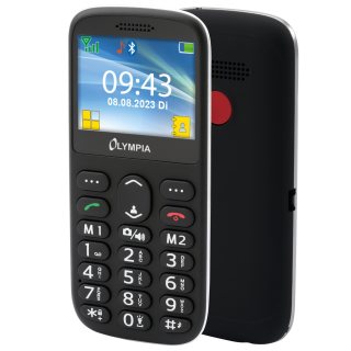 SUN Comfort mobilní telefon pro seniory s velkými tlačítky a velkým barevným LCD displejem černý